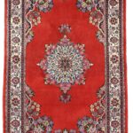 4’1”x6’10” Traditional Very Fine Persian Sarouk Wool Hand-Knotted Rug - Direct Rug Import | Rugs in Chicago, Indiana,South Bend,Granger