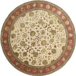 8'x8' Traditional Round Wool & Silk Hand-Tufted Rug - Direct Rug Import | Rugs in Chicago, Indiana,South Bend,Granger