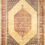 5’8”x7’11” Decorative Tan Wool Hand-Knotted Rug - Direct Rug Import | Rugs in Chicago, Indiana,South Bend,Granger