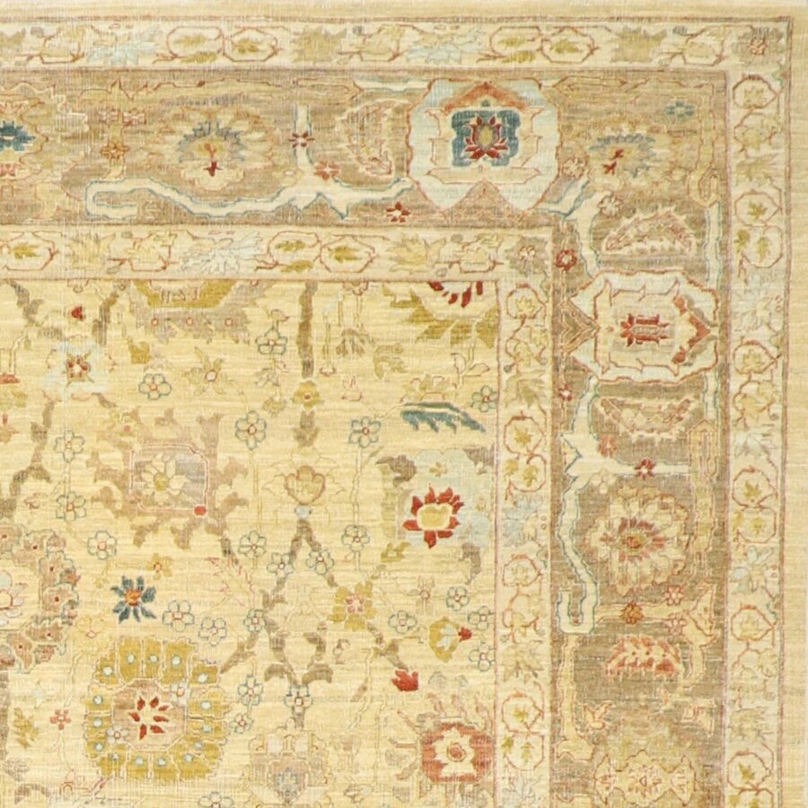 8’x9’9” Traditional Gold Wool Hand-Knotted Rug - Direct Rug Import | Rugs in Chicago, Indiana,South Bend,Granger