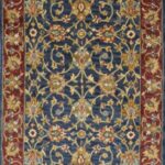 4'1"x6' Transitional Wool & Silk Hand-Tufted Rug