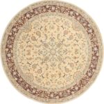 8'x8' Decorative Round Wool & Silk Hand-Tufted Rug - Direct Rug Import | Rugs in Chicago, Indiana,South Bend,Granger