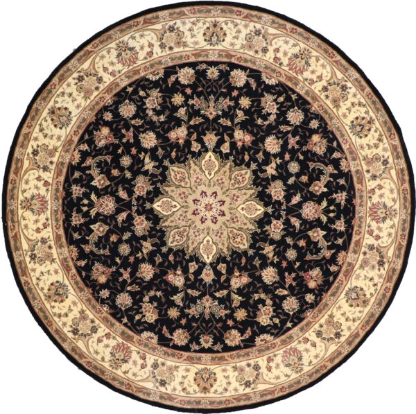 8'6"x8'6" Traditional Round Wool & Silk Rug Hand-Tufted - Direct Rug Import | Rugs in Chicago, Indiana,South Bend,Granger
