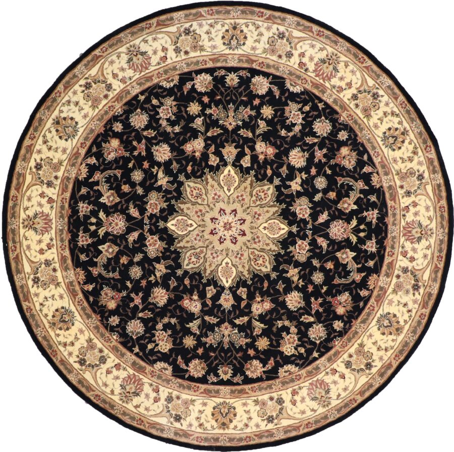 8'6"x8'6" Traditional Round Wool & Silk Rug Hand-Tufted - Direct Rug Import | Rugs in Chicago, Indiana,South Bend,Granger