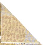 7’2”x10’1” Contemporary Gold Wool Hand-Knotted Rug - Image 4