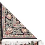 8'x9'11" Traditional Black Wool Hand-Knotted Rug - Image 4