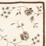 5'3'' X 8'3'' Decorative Brown Hook Wool Hand-Tufted Rug - Image 3