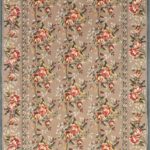 4'11"x8' Traditional Aboussan Wool & Silk Hand-Tufted Rug