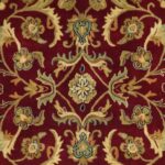 5'6"x8'7" Traditional Red Wool Hand-Tufted Rug - Image 2