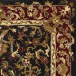 5'x8'1" Decorative Black Wool Hand-Tufted Rug - Image 3