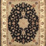 7’x9’ Traditional Tabriz Wool & Silk Hand-Tufted Rug