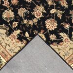 7’x9’ Traditional Tabriz Wool & Silk Hand-Tufted Rug - Image 4