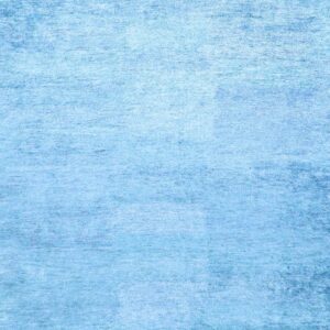 9’x11’10” Contemporary Solid Blue Bamboo Silk Hand-Tufted Rug