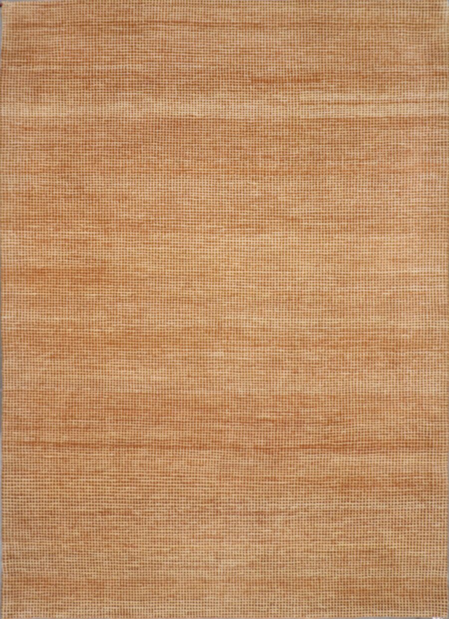 6'2"x8'8" Contemporary Tan & Light Brown Wool Hand-Knotted Rug - Direct Rug Import | Rugs in Chicago, Indiana,South Bend,Granger