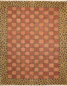 8’x10’ Tibetan Brown Wool Hand-Knotted Rug