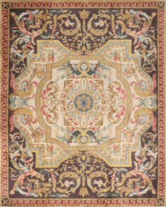 7’11″x10’ Tibetan Lavender Wool Hand-Knotted Rug