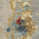 3’x5’1″ Contemporary Multi-colored Wool Hand-Knotted Rug