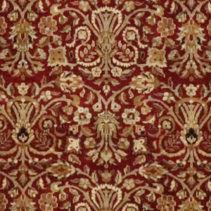 8’1″x10’8″ Traditional Red, Gold, & Black Wool Hand-Knotted Rug