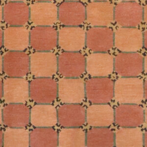 8’x10’ Tibetan Brown Wool Hand-Knotted Rug