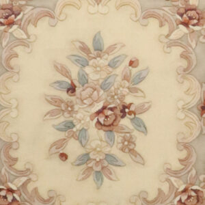 8’x9’9″ Aubusson Taupe Wool Hand-Knotted Rug