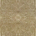 6’2″x8’9″ Transitional Dark Green & Cream Wool Hand-Knotted Rug - Image 2