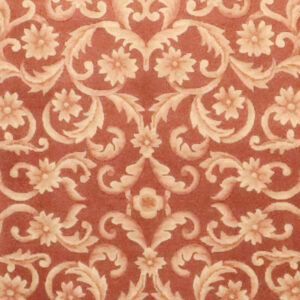 8’x9’11″ Aubusson Rust & Green Wool Hand-Knotted Rug