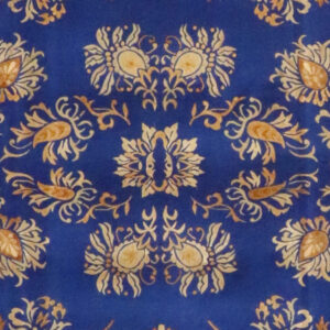 8’x10’ Aubusson Blue & Gold Wool Hand-Knotted Rug