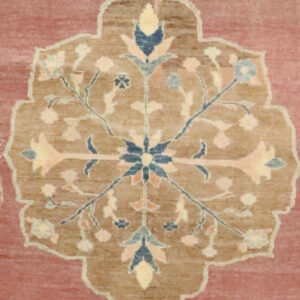 8’7″x10’6″ Traditional Red, Royal Blue, & Cream Wool Hand-Knotted Rug