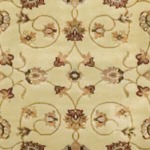 3’x5’ Traditional Beige  Wool & Silk Hand-Knotted Rug
