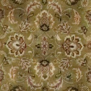 2’5"x4’ Traditional Green and Brown Wool Hand-Knotted Rug