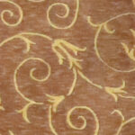 2’8″x4’ Transitional Purple & Gold Wool & Silk Hand-Knotted Rug - Image 2