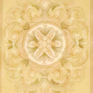 2’6″x4’3″ Traditional Beige & Gold Wool Hand-Knotted Rug