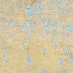 6’1″x8’8″ Contemporary Blue, Yellow, & Gold Wool & Silk Hand-Knotted Rug - Image 2