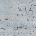 7’10″x9’11″ Modern Silver & Light Blue Wool & Silk Hand-Knotted Rug - Image 2