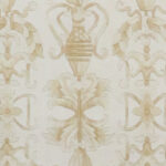8’x9’10″ Transitional Royal Blue & Cream Wool & Silk Hand-Knotted Rug - Image 2
