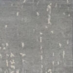 6’x8’10″ Transitional Cream, Gray, & Silver Wool & Silk Hand-Knotted Rug - Image 3