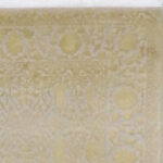 6’1″x9’3″ Transitional Gold & Cream Wool & Silk Hand-Knotted Rug - Image 3
