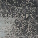 7’10″x9’11″ Modern Silver & Light Blue Wool & Silk Hand-Knotted Rug - Image 3