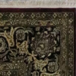 8’x10’ Traditional Black, Red, & Cream Wool Hand-Knotted Rug - Image 3