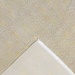 6’1″x9’3″ Transitional Gold & Cream Wool & Silk Hand-Knotted Rug - Image 4