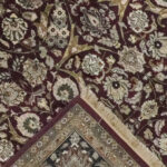 8’x10’ Traditional Black, Red, & Cream Wool Hand-Knotted Rug - Image 4