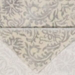 6’x8’10″ Transitional Cream, Gray, & Silver Wool & Silk Hand-Knotted Rug - Image 5