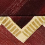 3’3″x4’11″ Modern Velvet & Gold Wool Hand-Knotted Rug - Image 5