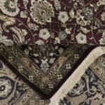8’x10’ Traditional Black, Red, & Cream Wool Hand-Knotted Rug - Image 5