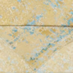 6’1″x8’8″ Contemporary Blue, Yellow, & Gold Wool & Silk Hand-Knotted Rug - Image 5